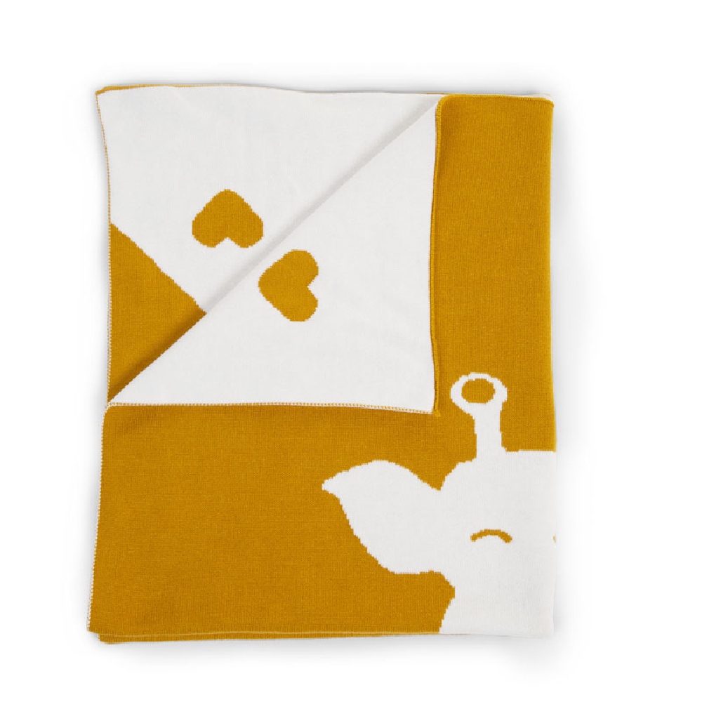 Childhome - Kocyk Żyrafa 85 x 70 cm Ecru | Esy Floresy